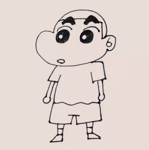 蜡笔小新怎么画简笔画 蜡笔小新简笔画带颜色步骤