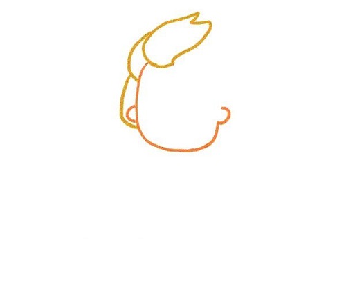 画公主简笔画 艾莎公主头像简笔画彩色画法