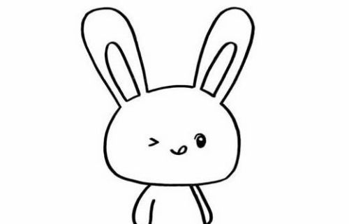 兔子简笔画 如何画彩色可爱兔子简笔画教程