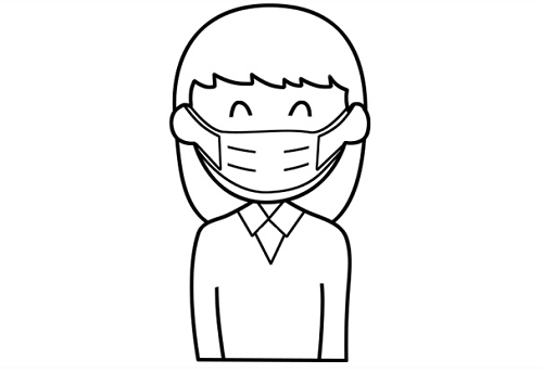 戴口罩女孩怎么画 戴口罩女孩简笔画头像画法步骤
