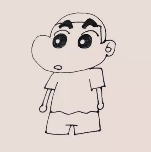 蜡笔小新怎么画简笔画 蜡笔小新简笔画带颜色步骤