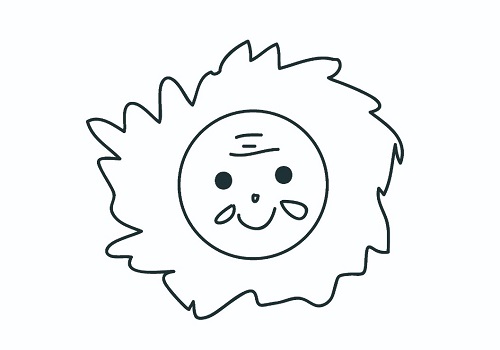太阳公公简笔画怎么画 太阳公公简笔画带颜色步骤