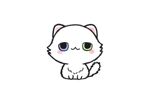 波斯猫怎么画 卡通波斯猫简笔画步骤图片
