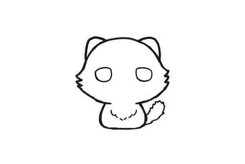 波斯猫怎么画 卡通波斯猫简笔画步骤图片
