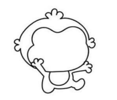卡通猴子怎么画可爱 幼儿园卡通猴子简笔画画法