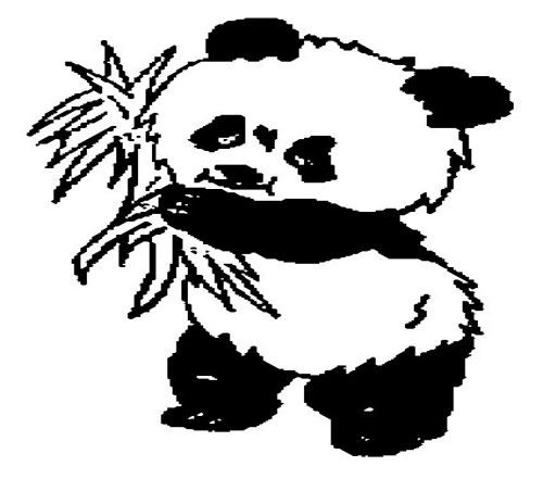 5张熊猫简笔画图片大全 小动物简笔画可爱