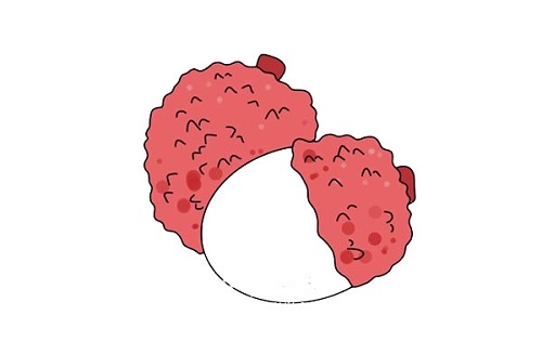荔枝简笔画怎么画 荔枝简笔画图片带颜色教程