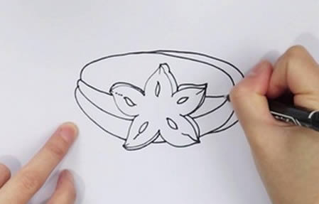 杨桃简笔画怎么画 杨桃简笔画图片彩色教程
