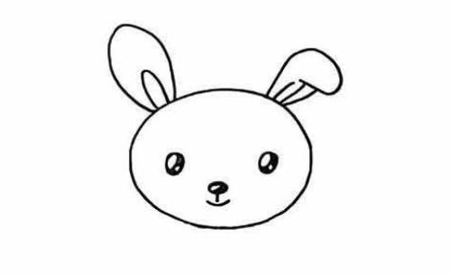 卡通小白兔吃萝卜简笔画幼儿园图片步骤可爱