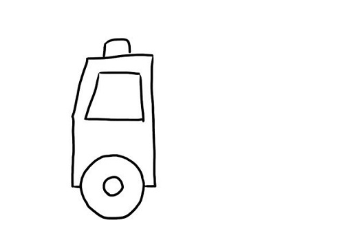 消防车怎么画 消防车简笔画儿童画步骤