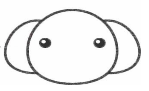 怎样画大象头 大象头简笔画正面图片彩色教学
