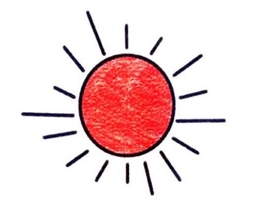 太阳各种各样简笔画图片 太阳简笔画彩色图片大全