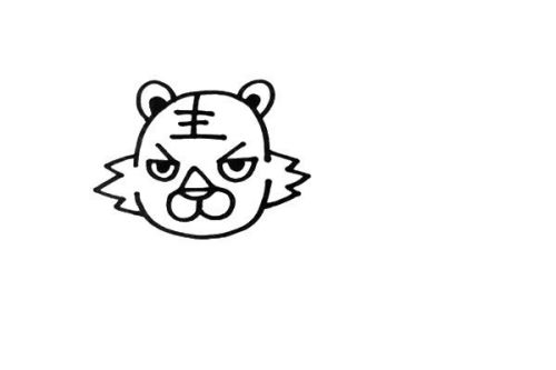 可爱的小老虎怎么画简笔画 小老虎迎新年简笔画图