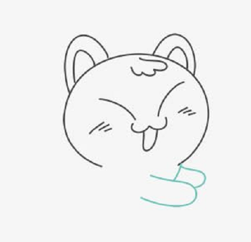 卡通猫咪简笔画怎么画 卡通猫咪简笔画彩色手绘教程