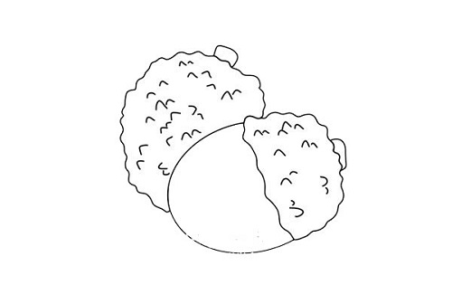 荔枝简笔画怎么画 荔枝简笔画图片带颜色教程