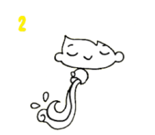水瓶座简笔画女孩 水瓶座简笔画卡通少女画法