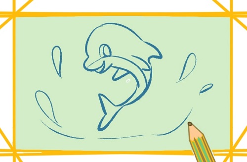 海豚简笔画怎么画 海豚简笔画可爱带颜色简单画法