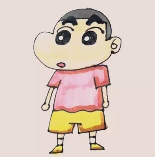 蜡笔小新怎么画简笔画 蜡笔小新简笔画带颜色步骤