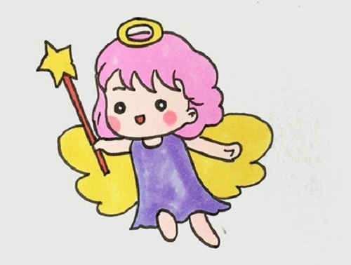 天使简笔画怎么画 天使简笔画少女可爱简单教程
