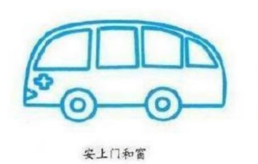 适合1-3岁宝贝学习的简笔画救护车教程 果然闪闪发光的东西都太可爱了