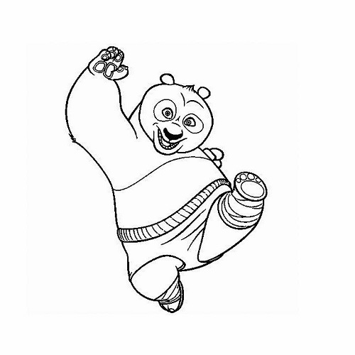 功夫熊猫简笔画 功夫熊猫阿宝简笔画图片大全上