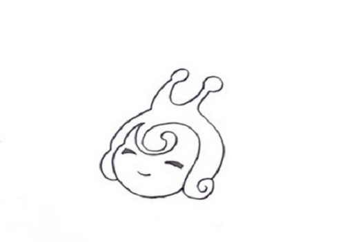 田螺姑娘简笔画简单又漂亮 田螺姑娘怎么画步骤