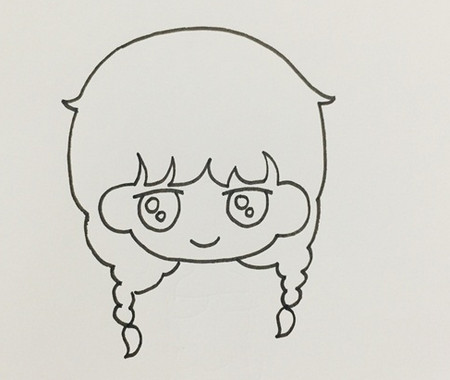 如何画可爱小女孩 小女孩简笔画全身图片步骤详解