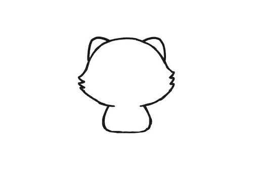 波斯猫怎么画 卡通波斯猫简笔画步骤图片
