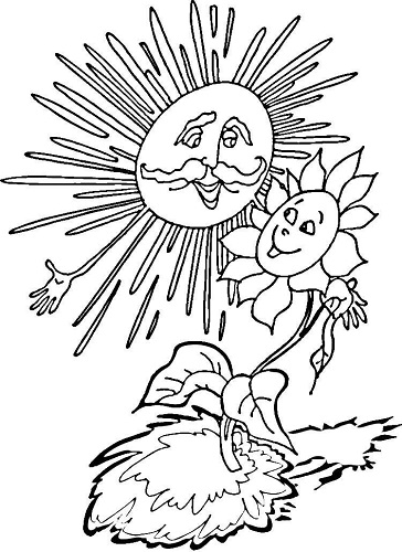 太阳简笔画拟人化 太阳简笔画图片大全简单