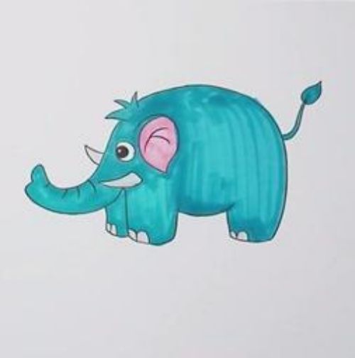 大象简笔画图片大全 大象简笔怎么画简单好看