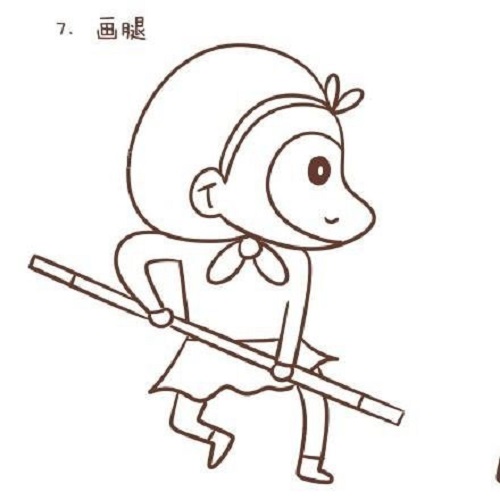 孙悟空简笔画简单又帅气 孙悟空简笔画儿童画教程