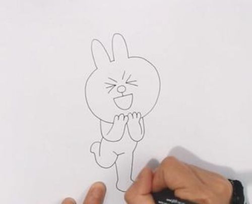 兔子简笔画可爱卡通 可妮兔简笔画怎么画好看