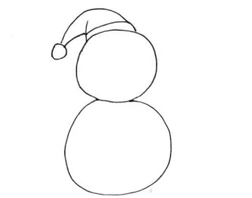 雪人简笔画3-6岁儿童简笔画 雪人简笔画教程彩色