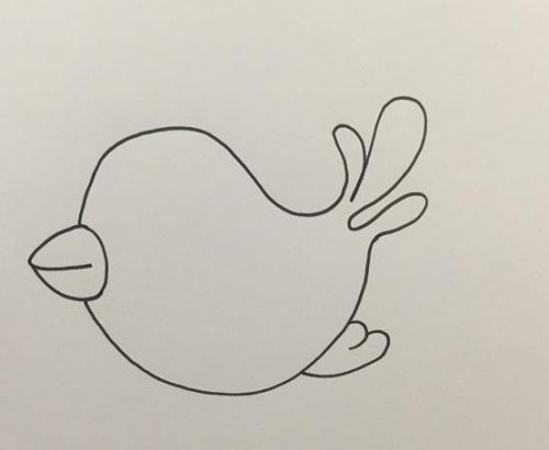 小鸟简笔画可爱一步一步教学 小鸟简笔画彩色简单
