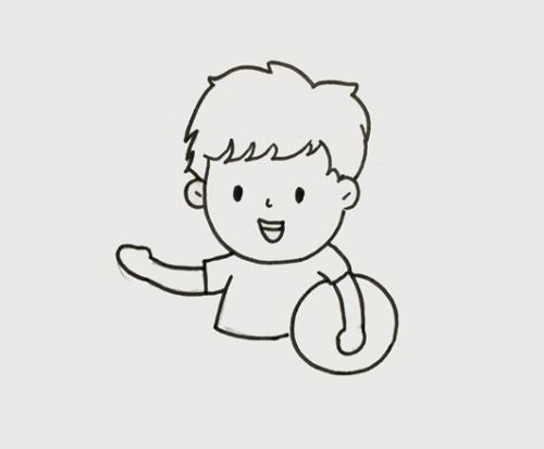 小男孩篮球简笔画图片大全 男孩打篮球简笔画怎么画帅气