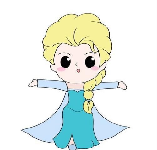 动画女孩怎么画 艾莎简笔画大全一步一步