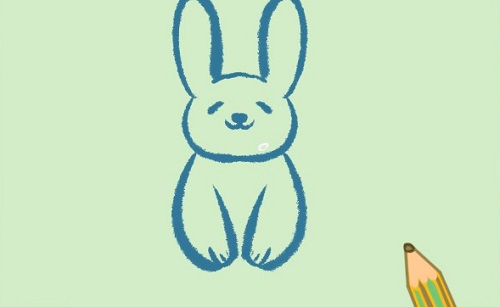 卡通小兔子简笔画可爱 小兔子简笔画彩色图片步骤讲解