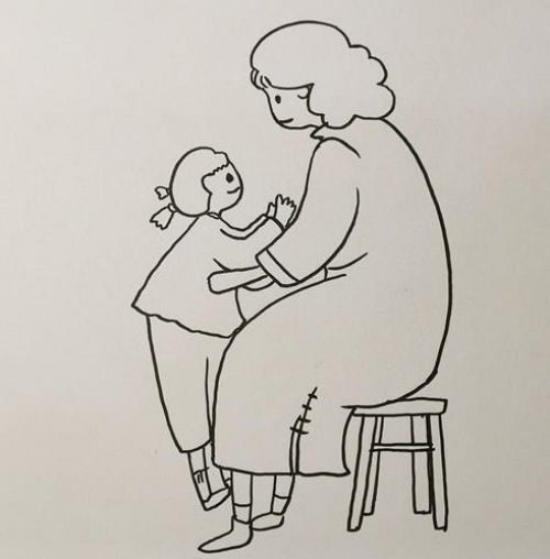 女神节简笔画图片大全简单漂亮 女神节母亲简笔画怎么画