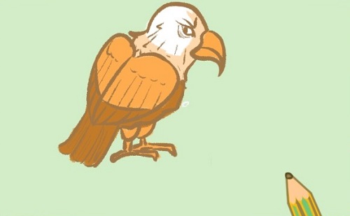 老鹰简笔画怎么画 老鹰简笔画图片儿童步骤教程