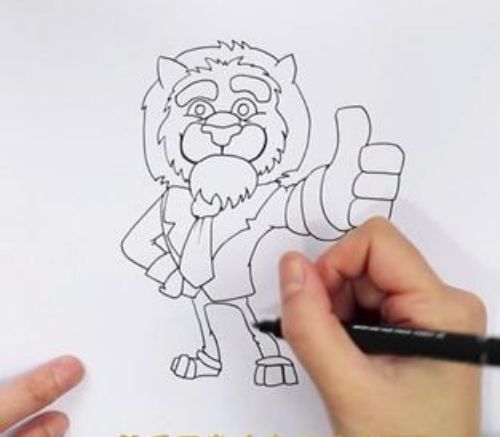 狮子简笔画简单可爱 狮子简笔画儿童步骤教程