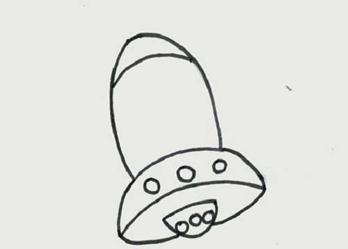 宇宙飞船简笔画带颜色儿童画 宇宙飞船简笔画步骤