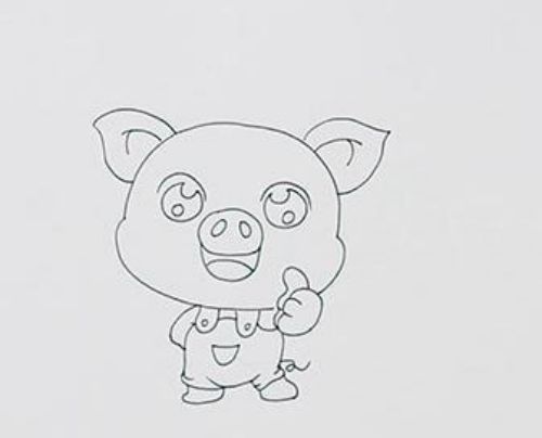 小猪简笔画图片大全可爱 小猪简笔画怎么画