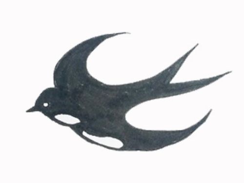 小燕子简笔画卡通可爱 燕子简笔画儿童简笔画步骤图