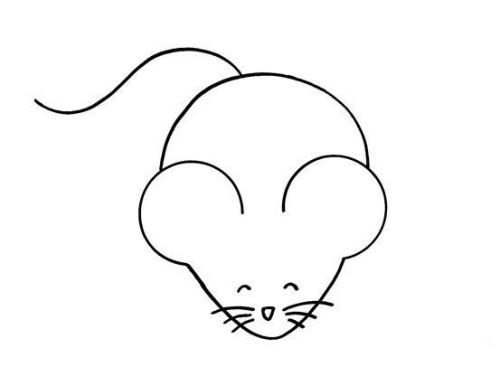 老鼠简笔画怎么画简单 老鼠动物简笔画儿童步骤教程