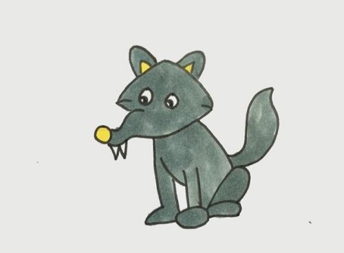 狼简笔画怎么画 霸气狼简笔画怎么画简单-素描自学网 狼简笔画怎么画 霸气狼简笔画怎么画简单