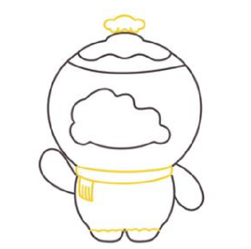 雪容融简笔画怎么画步骤 冬奥会吉祥物雪容融简笔画