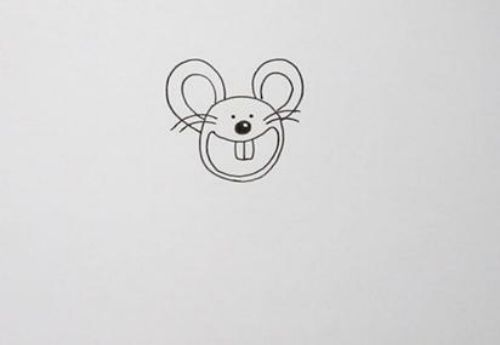 小老鼠简笔画怎么画漂亮 小老鼠简笔画儿童画步骤讲解