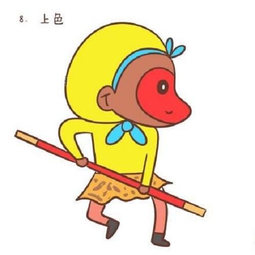 孙悟空简笔画简单又帅气 孙悟空简笔画儿童画教程