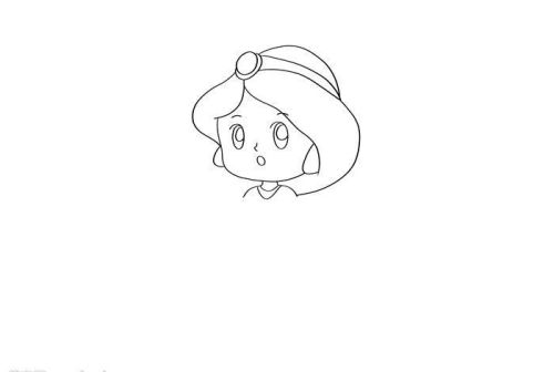 动画女孩怎么画 茉莉公主简笔画简单又漂亮