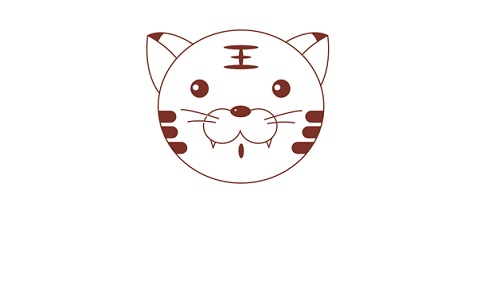 卡通老虎简笔画可爱 老虎简笔画新年2022简单教程